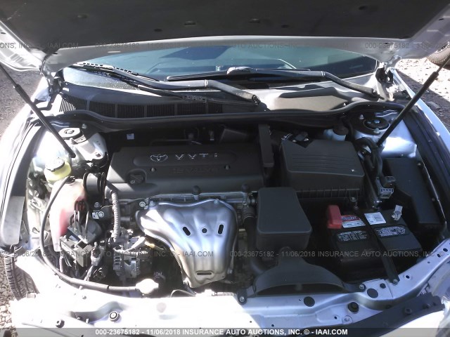 4T1BE46K49U266844 - 2009 TOYOTA CAMRY SE/LE/XLE SILVER photo 10