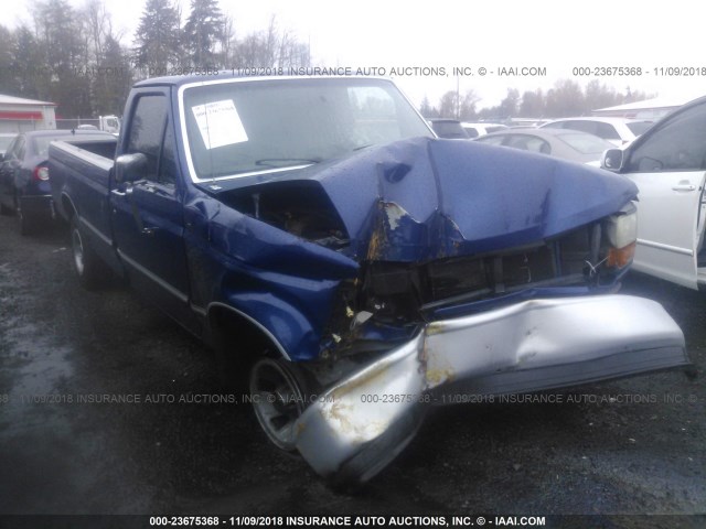 1FTEF15N9TLA50719 - 1996 FORD F150 BLUE photo 1