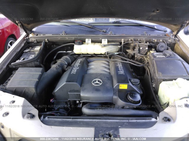 4JGAB75E42A310642 - 2002 MERCEDES-BENZ ML Champagne photo 10