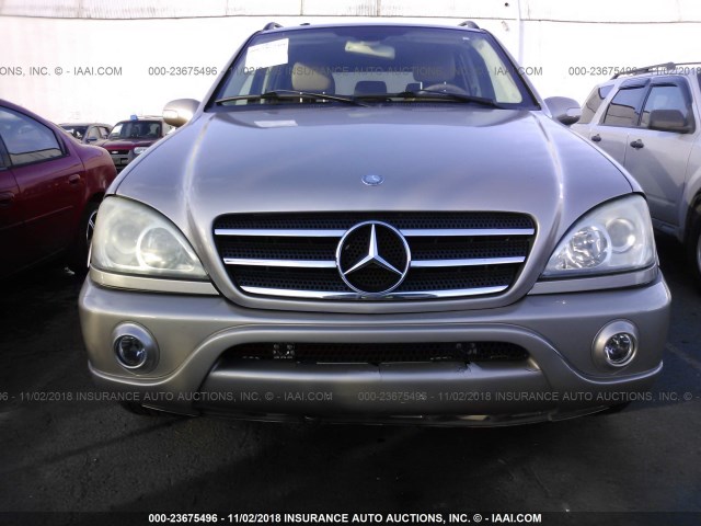 4JGAB75E42A310642 - 2002 MERCEDES-BENZ ML Champagne photo 6