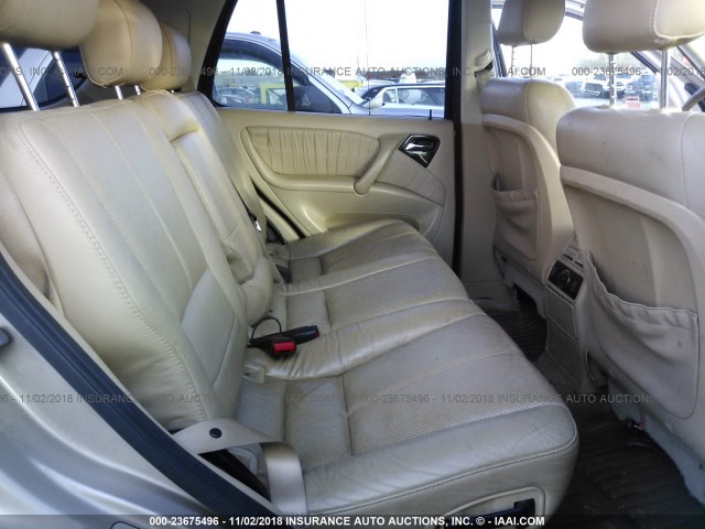 4JGAB75E42A310642 - 2002 MERCEDES-BENZ ML Champagne photo 8