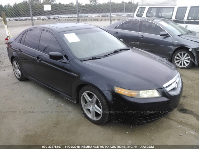 19UUA66255A039292 - 2005 ACURA TL BLACK photo 1