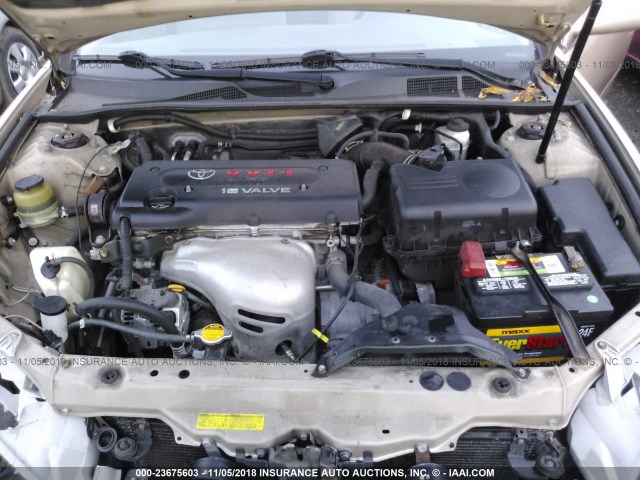 4T1BE32K83U218979 - 2003 TOYOTA CAMRY LE/XLE/SE GOLD photo 10