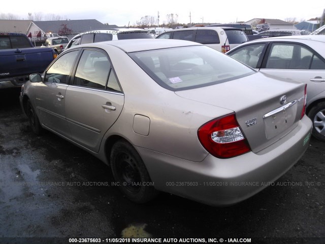 4T1BE32K83U218979 - 2003 TOYOTA CAMRY LE/XLE/SE GOLD photo 3