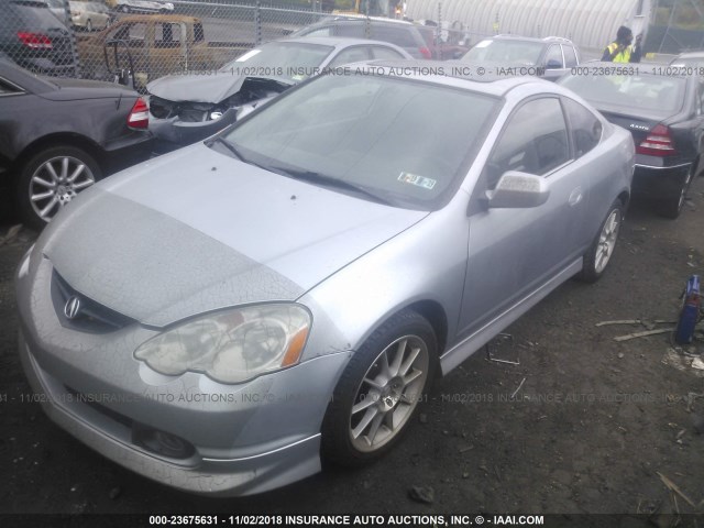 JH4DC53092C005019 - 2002 ACURA RSX TYPE-S SILVER photo 2