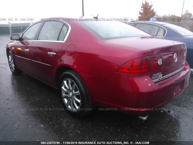1G4HE57Y97U166318 - 2007 BUICK LUCERNE CXS RED photo 3