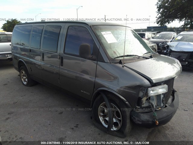 1GBFG15R1Y1108947 - 2000 CHEVROLET EXPRESS G1500  GRAY photo 1