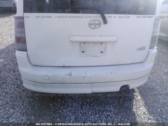 JTLKT324764080310 - 2006 TOYOTA SCION XB თეთრი ფოტო 6