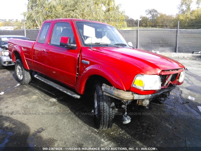 1FTZR45E86PA78597 - 2006 FORD RANGER SUPER CAB RED photo 1