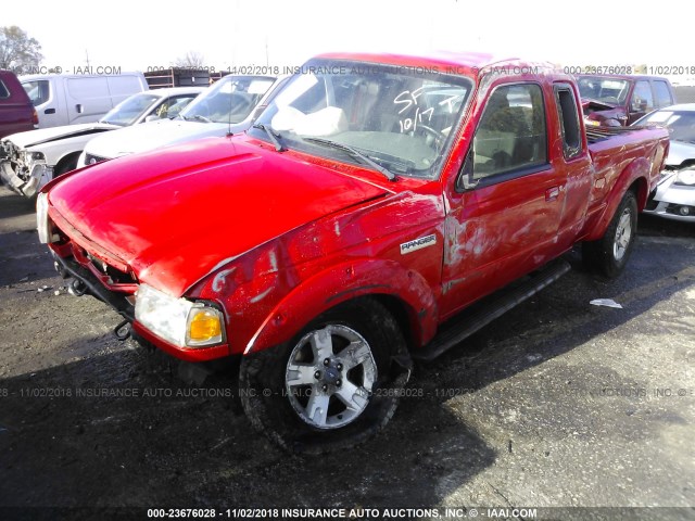 1FTZR45E86PA78597 - 2006 FORD RANGER SUPER CAB RED photo 2