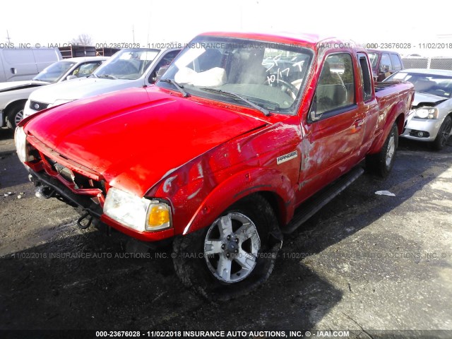 1FTZR45E86PA78597 - 2006 FORD RANGER SUPER CAB RED photo 6