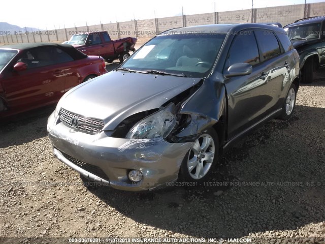 2T1KR30E65C411539 - 2005 TOYOTA COROLLA MATRIX XR GRAY photo 2