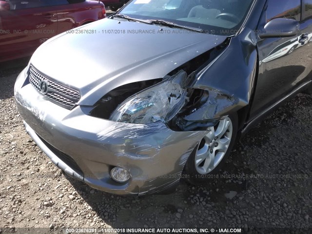 2T1KR30E65C411539 - 2005 TOYOTA COROLLA MATRIX XR GRAY photo 6