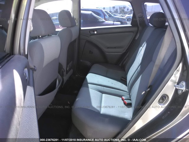 2T1KR30E65C411539 - 2005 TOYOTA COROLLA MATRIX XR GRAY photo 8