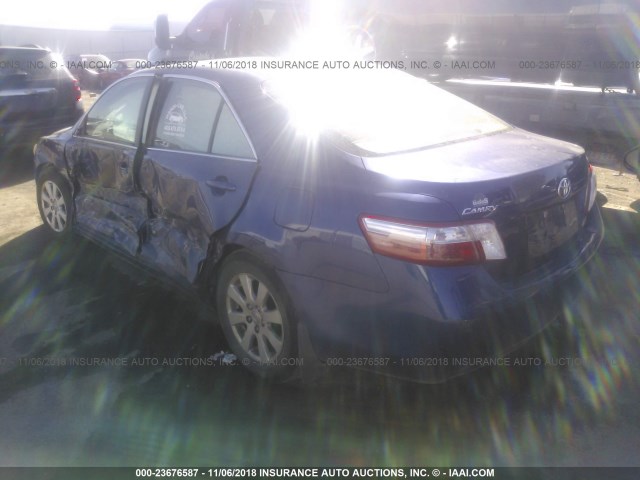 JTNBB46K673025962 - 2007 TOYOTA CAMRY NEW GENERAT HYBRID BLUE photo 3