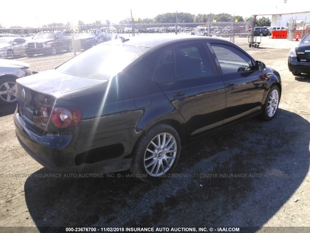 3VWRJ71K78M165370 - 2008 VOLKSWAGEN JETTA WOLFSBURG 黑色 照片 4