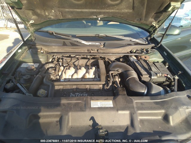 1LNFM97VXWY654109 - 1998 LINCOLN CONTINENTAL  绿色 照片 10