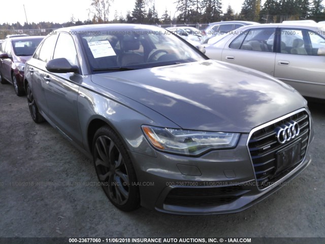 WAUHGAFC7DN074088 - 2013 AUDI A6 PRESTIGE GRAY photo 1