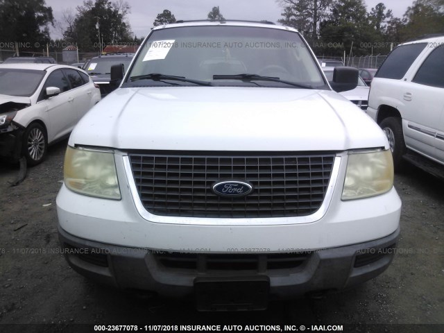 1FMPU16L33LB18536 - 2003 FORD EXPEDITION XLT WHITE photo 6