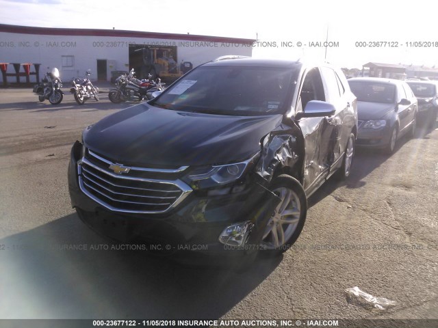 2GNAXNEX5J6328324 - 2018 CHEVROLET EQUINOX PREMIER BLACK photo 2