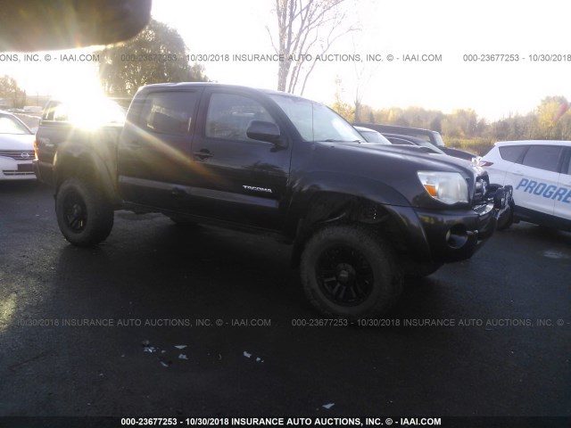 5TELU42N35Z033776 - 2005 TOYOTA TACOMA DOUBLE CAB 黑色 照片 1