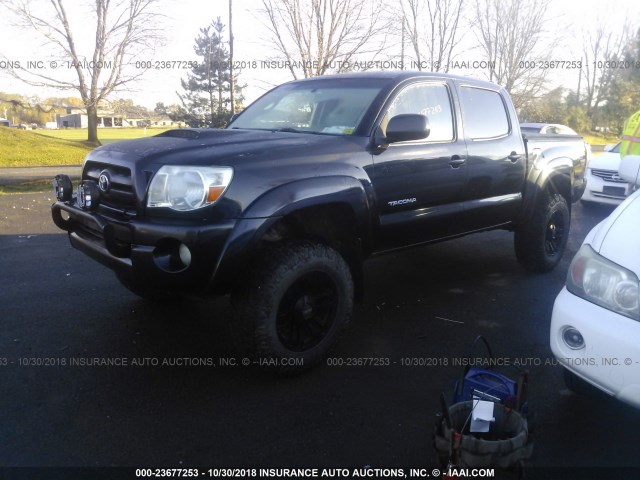 5TELU42N35Z033776 - 2005 TOYOTA TACOMA DOUBLE CAB 黑色 照片 2