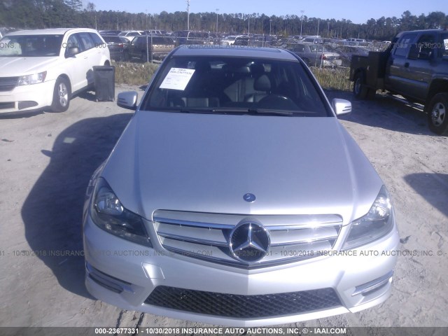 WDDGF4HB8DR279960 - 2013 MERCEDES-BENZ C 250 SILVER photo 6