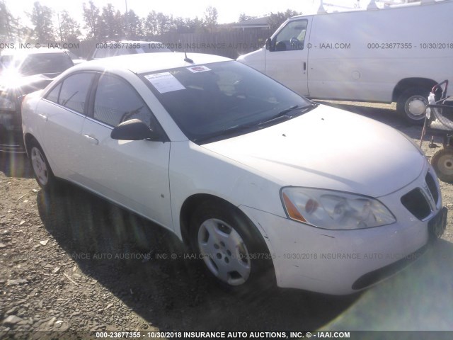 1G2ZF57B684255996 - 2008 PONTIAC G6 VALUE LEADER/BASE WHITE photo 1