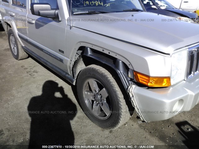 1J8HG48K78C161556 - 2008 JEEP COMMANDER SPORT GRAY photo 6