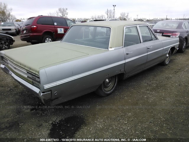 PM41F8D168455 - 1968 PLYMOUTH FURY GREEN photo 4