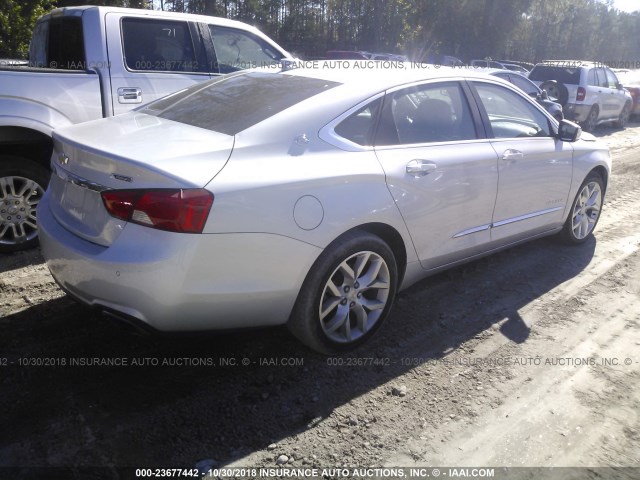 2G1125S35J9147658 - 2018 CHEVROLET IMPALA PREMIER ვერცხლისფერი ფოტო 4
