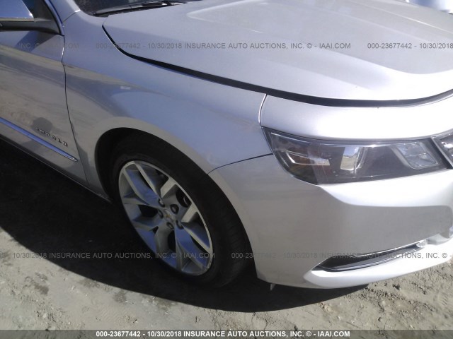 2G1125S35J9147658 - 2018 CHEVROLET IMPALA PREMIER ვერცხლისფერი ფოტო 6