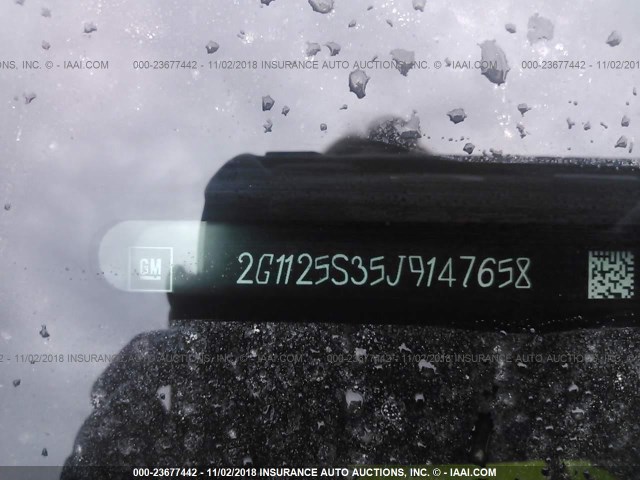 2G1125S35J9147658 - 2018 CHEVROLET IMPALA PREMIER ვერცხლისფერი ფოტო 9