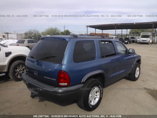 1B4HS38N72F108286 - 2002 DODGE DURANGO SPORT/SXT 蓝色 照片 4