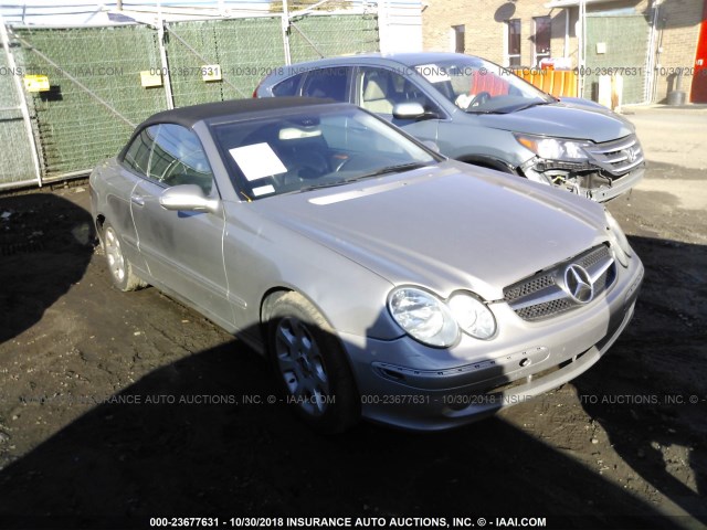 WDBTK65G85T040380 - 2005 MERCEDES-BENZ CLK BEIGE photo 1