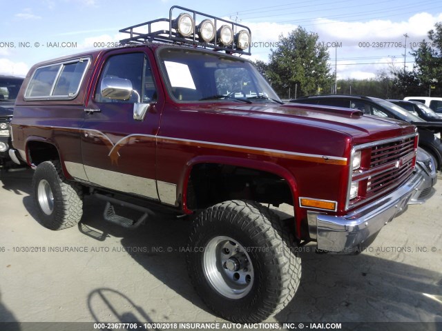 1G8EK18L5EF142430 - 1984 CHEVROLET BLAZER K10 RED photo 1