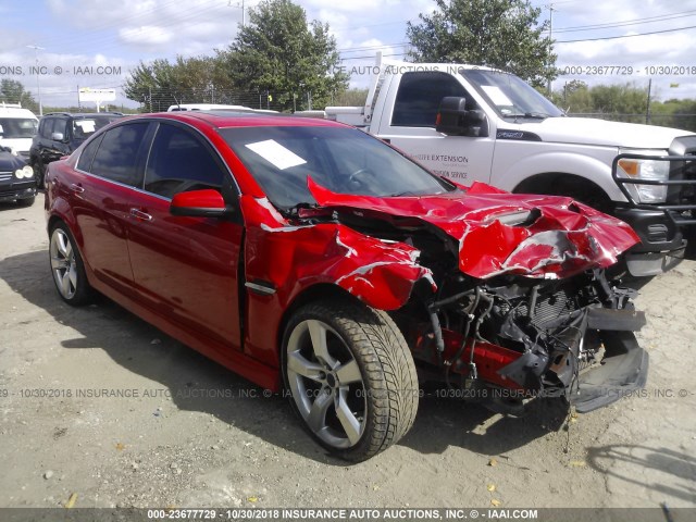 6G2EC57Y18L135902 - 2008 PONTIAC G8 GT RED photo 1