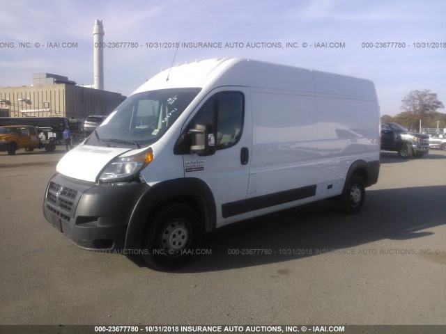 3C6TRVDGXHE513791 - 2017 RAM PROMASTER 2500 2500 HIGH WHITE photo 2