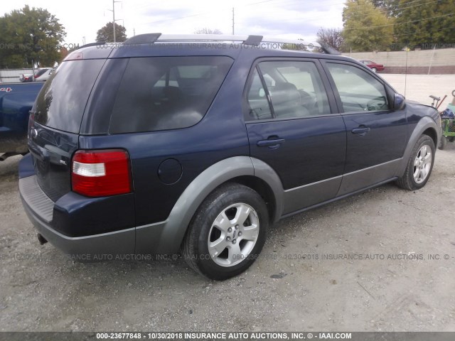 1FMZK02186GA16482 - 2006 FORD FREESTYLE SEL BLUE photo 4