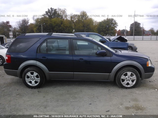 1FMZK02186GA16482 - 2006 FORD FREESTYLE SEL BLUE photo 6