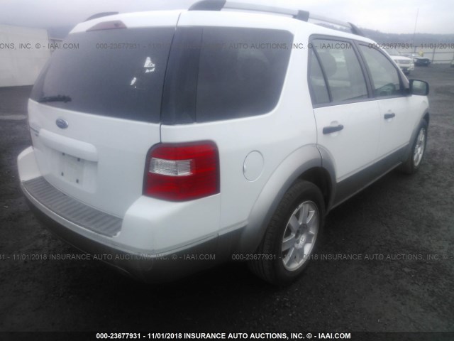 1FMZK04186GA15264 - 2006 FORD FREESTYLE SE WHITE photo 4