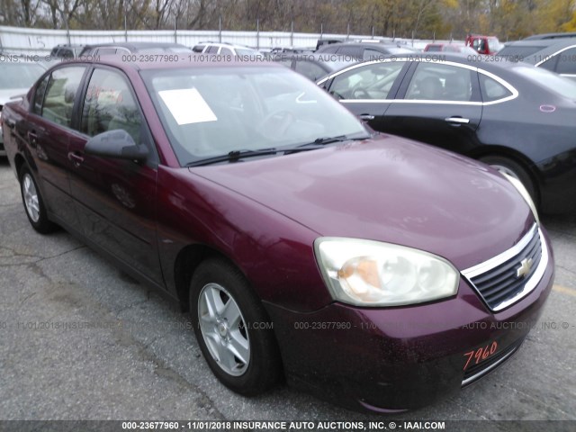 1G1ZT52875F299983 - 2005 CHEVROLET MALIBU LS Tünd qırmızı foto 1