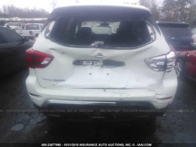 5N1DR2MM8JC671136 - 2018 NISSAN PATHFINDER S/SV/SL/PLATINUM WHITE photo 6