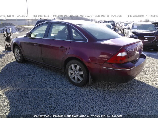 1FAFP27156G156783 - 2006 FORD FIVE HUNDRED SEL RED photo 3