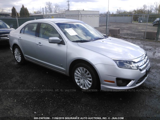 3FADP0L31BR123687 - 2011 FORD FUSION HYBRID SILVER photo 1