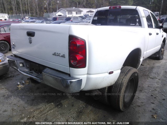 3D7MX48A18G203462 - 2008 DODGE RAM 3500 ST/SLT WHITE photo 4