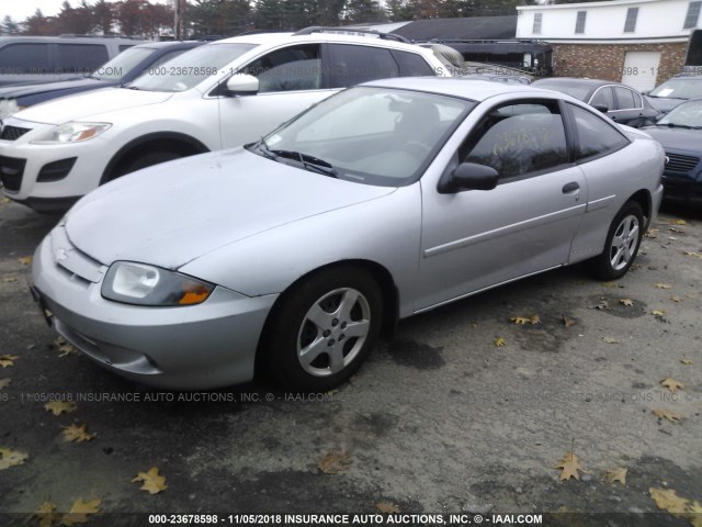 1G1JF12F037164136 - 2003 CHEVROLET CAVALIER LS SILVER photo 2