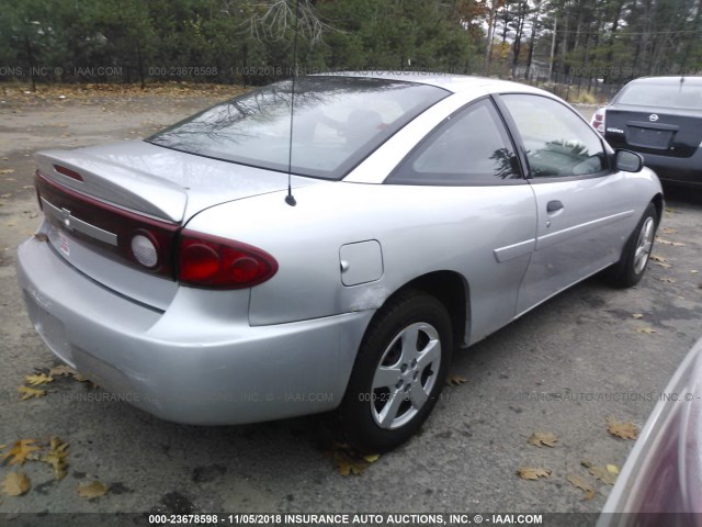 1G1JF12F037164136 - 2003 CHEVROLET CAVALIER LS SILVER photo 4