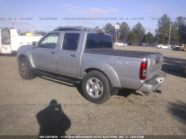 1N6ED27T74C462675 - 2004 NISSAN FRONTIER CREW CAB XE V6 SILVER photo 3