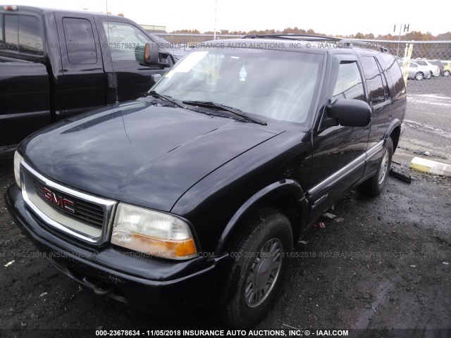 1GKDT13W8Y2307385 - 2000 GMC JIMMY / ENVOY  BLACK photo 2